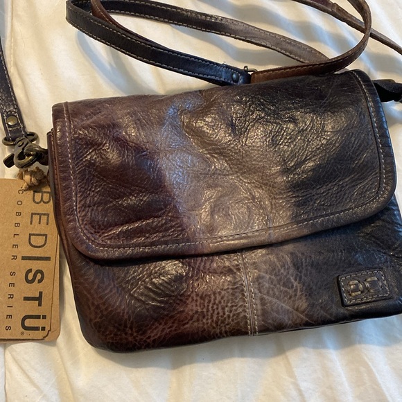 Bed Stu Handbags - Bed Stu Ziggy Starry Night Tie Dye Leather Clutch Crossbody Bag A694440